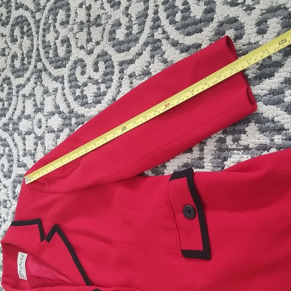 (M) D'Oraz Vintage Classic 80s 90s Shoulder Pads Office Dressy Bold Formal - Picture 6 of 8